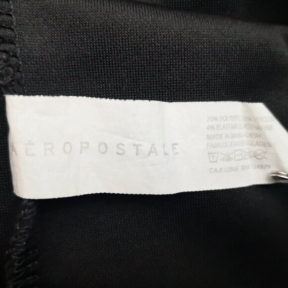 Aeropostale Men's Size Medium Black Straight Fit Drawstring Scuba Hoodie - Picture 6 of 9